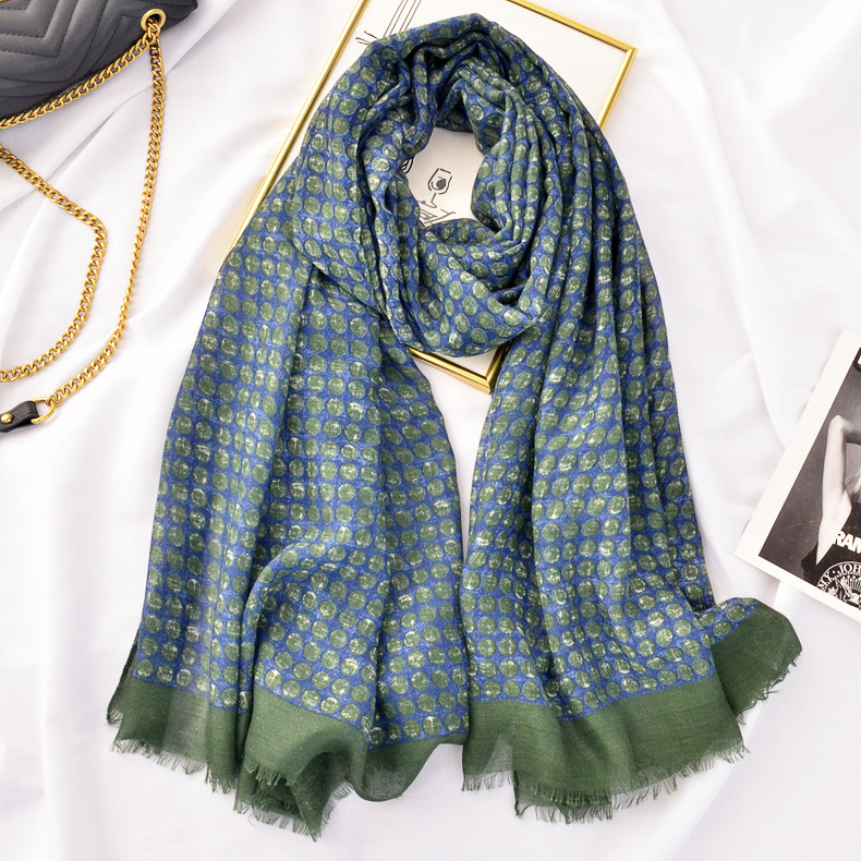 民族风围巾大防晒披肩夏季薄款外搭丝巾女士百搭海边纱巾沙滩巾|ru