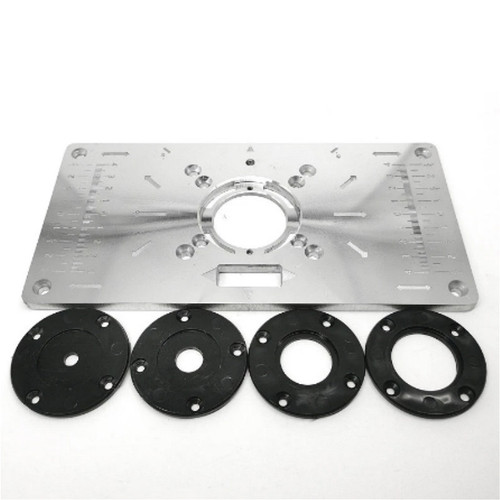 Woodworking edge trimming machine flip plate Bakelite milling and engraving machine Slotted Bakelite milling guide table chamfer plate installation table