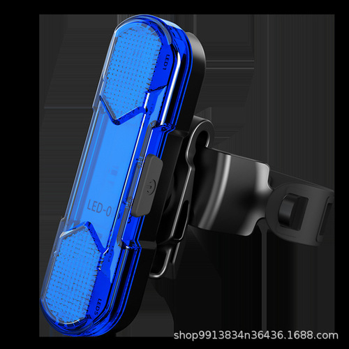New 360-degree rotating bicycle tail light mountain bike light USB charging light bicycle tail light night riding equipment