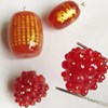 Factory spot glazed crafts burn welding double yellow egg handmade folk craft gift grape mulberry antique