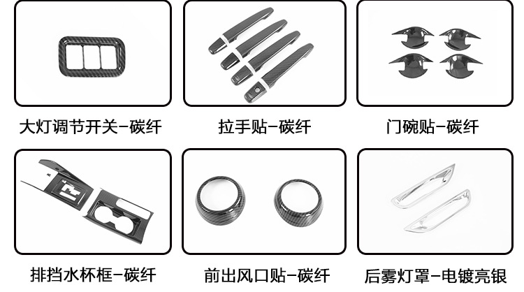 Suitable for 2020 GAC Mitsubishi Jinxuan ASX modified mirror cover protective shell rear mirror cover exterior decoration stickers