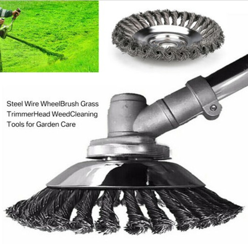 厂家直销割草机8寸扭丝碗型除草头 6寸钢丝死角除草盘割草机配件