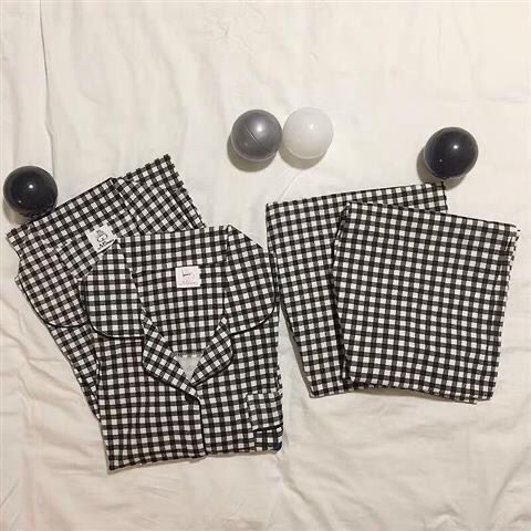 Pijamas de mujer primavera y otoño 100% algodón pantalones de manga larga traje de dos piezas estilo coreano estudiante invierno más tamaño homewear