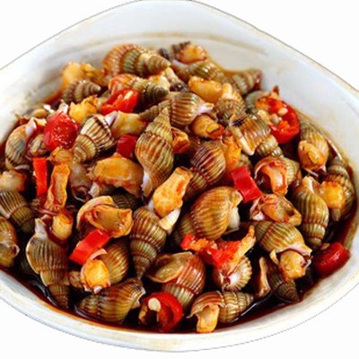320g Canned precooked and ready to be eaten Seafood Spicy and spicy Sea seeds 280g Oyster Venerupis philippinarum Fish sauce spicy Conch thread