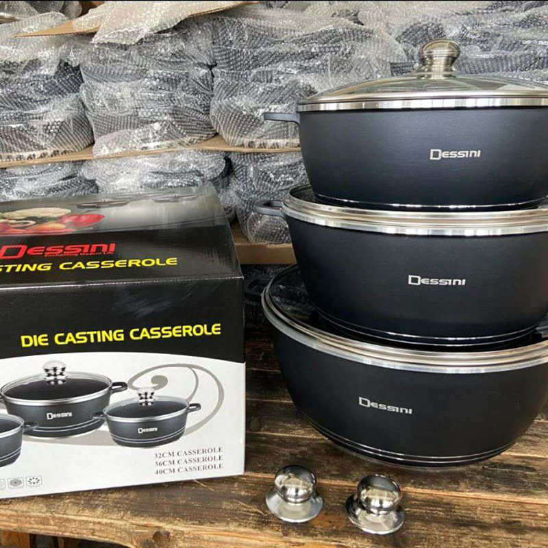 DESSINI 6-piece set non-stick cookware s...