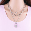 Accessory hip-hop style, chain, multilayer accessories, necklace, European style