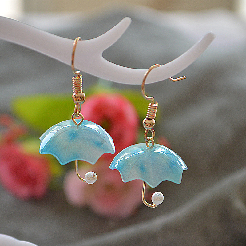 Fashion Umbrella Arylic Pearl Women's Drop Earrings 1 Pair display picture 3