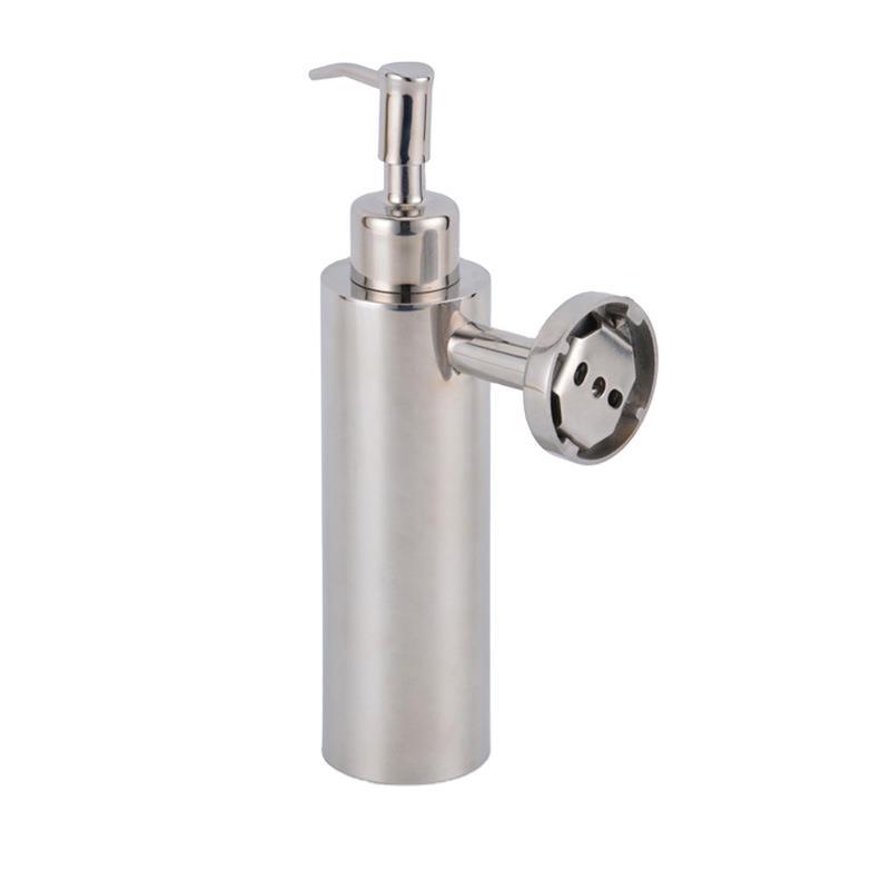 龙安B40-2不锈钢挂墙液瓶 200ML酒店简约挂墙皂液器