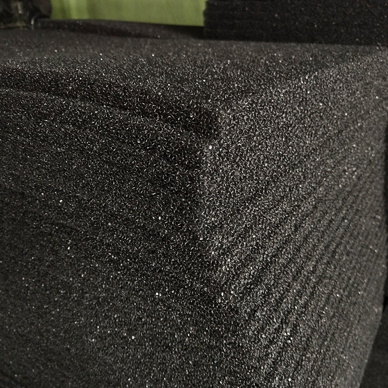 【工厂批发】水箱外置过滤网海绵片材 开孔透气海绵黑色初效过滤