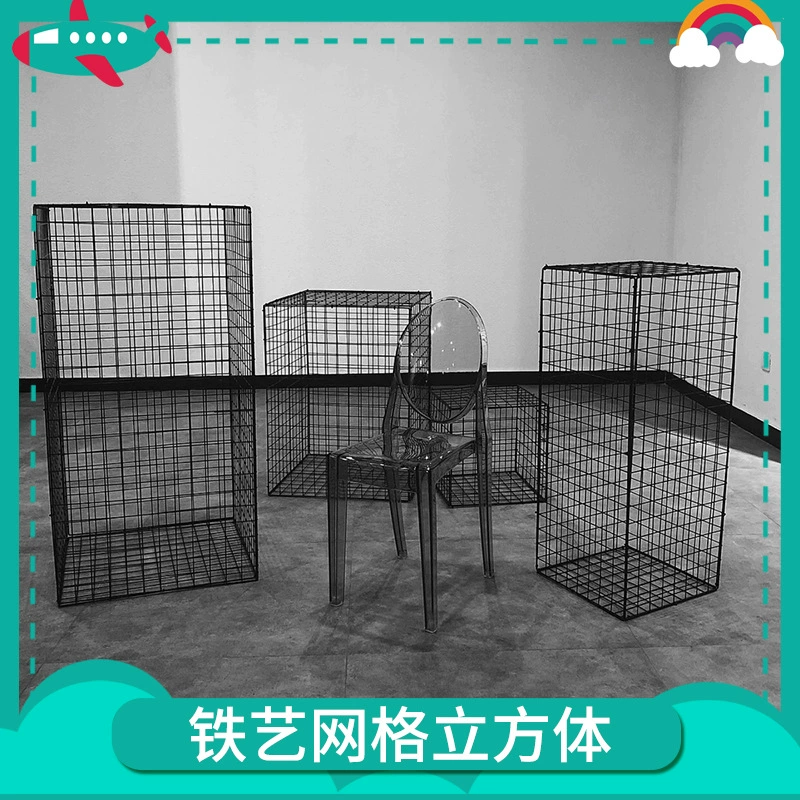 Интернет Знаменитости Молочный Чай Магазин Украшения ins Железная Сетка Океан Мяч Фото Настенная Сетка Свадебная Одежда Витрина Стенд