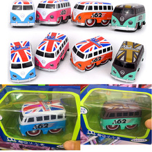 1；36精致仿真合金大众Ｔ1巴士公共汽车模型声光回力礼品玩具