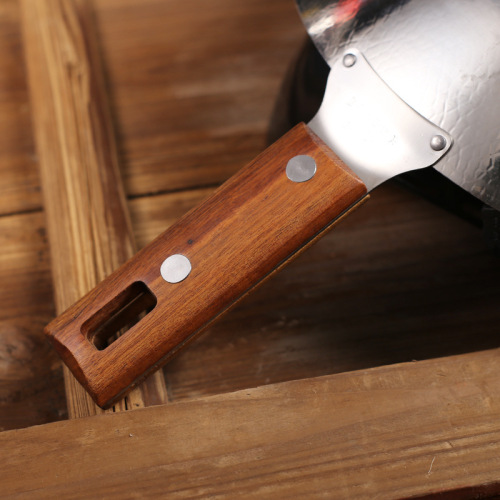 Mingwei non-magnetic wooden handle pot hot pot pot alcohol stove pot hotel bar tripod dry pot pot home student dormitory pot