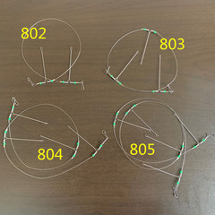 漁具供應漁具配件海釣夜光珠鋼絲串鈎802 803 804 805 釣組