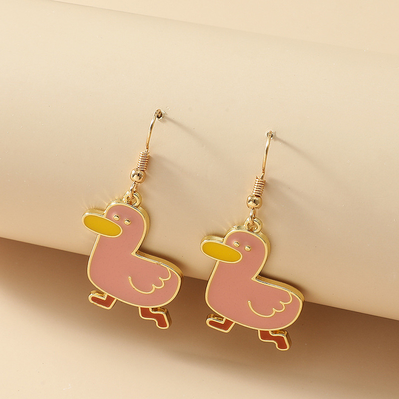 Nouvelles Boucles D&#39;oreilles Mignonnes De Canard De Corée display picture 7