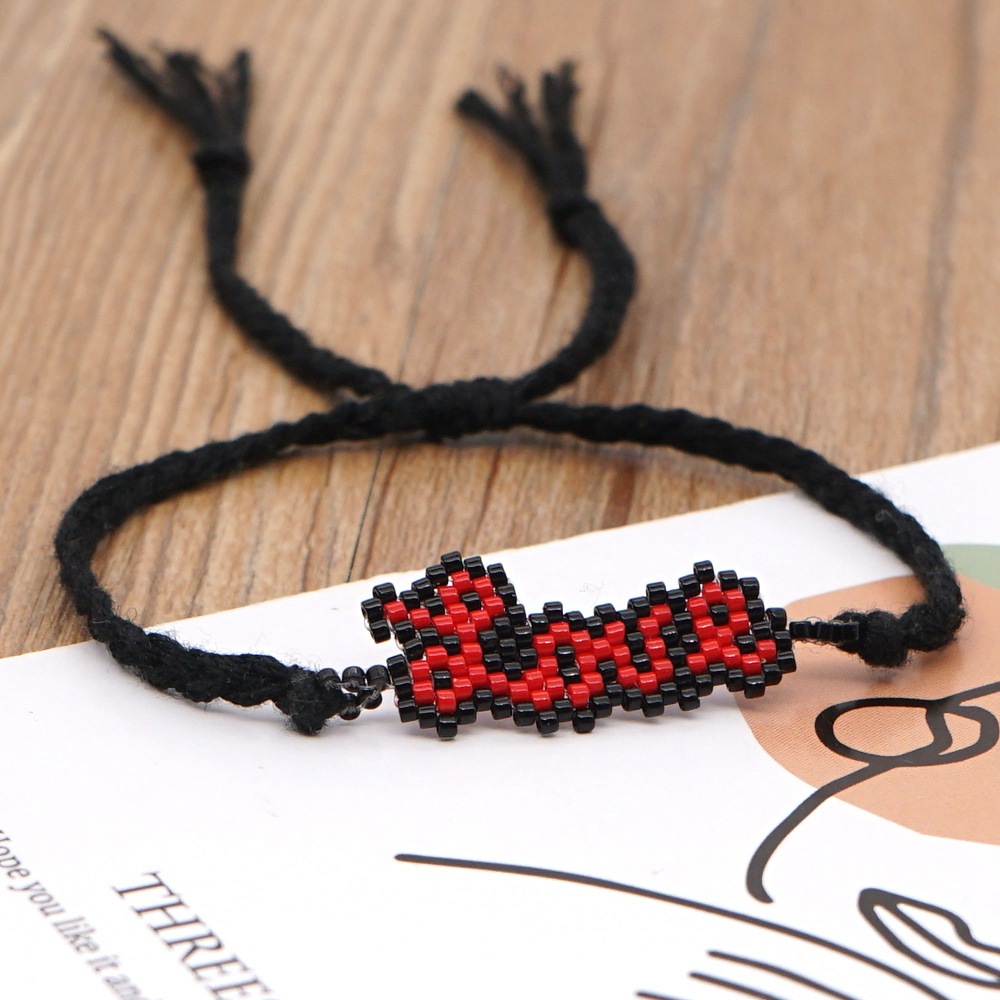 Bohemian Miyuki Beads Handwoven LOVE Letter Beads Stackable Small Bracelet Female Giftpicture11