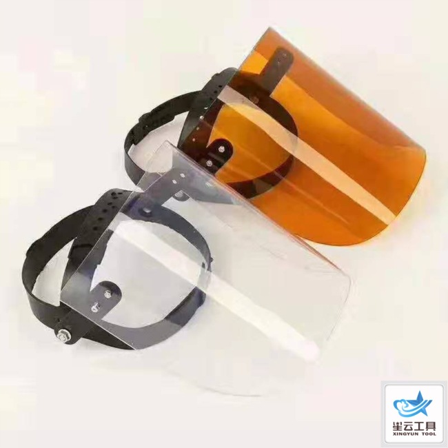 透明头戴面罩 透明有机玻璃防护面罩 -每件60个，不拆件