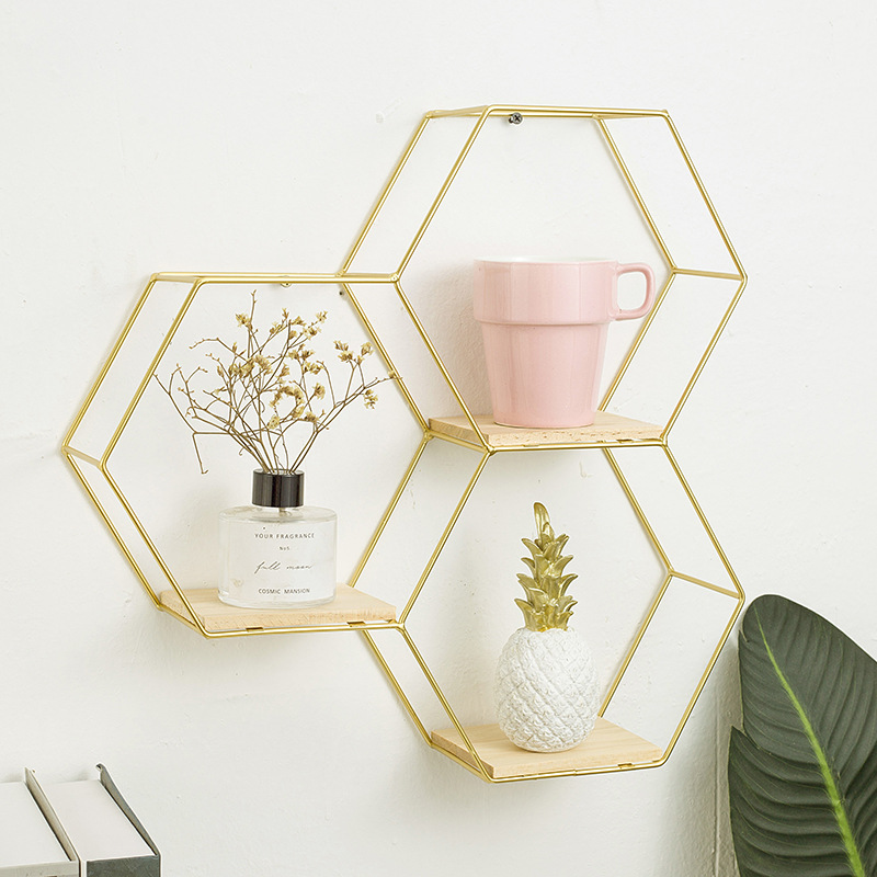 铁艺墙上置物架客厅墙壁挂篮厨房壁挂式浴室收纳装饰架北欧ins|ru