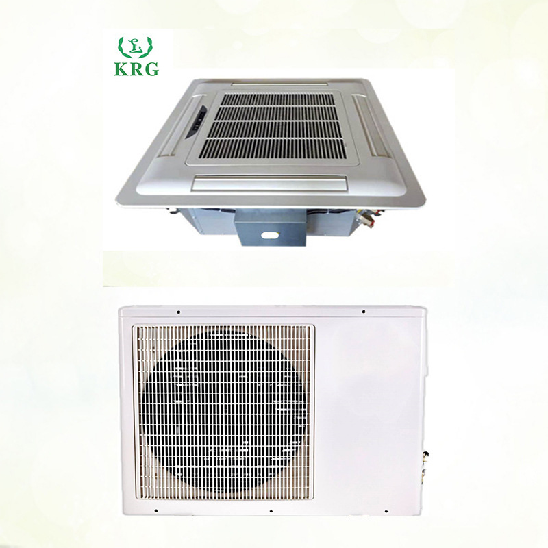 24000BTU cooling capacity 7500W 3 hp embedded double temperature ceiling roof air conditioner