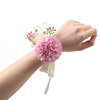 Street belt for bride suitable for photo sessions handmade, wrist flower, bracelet, European style, for bridesmaid, flowered