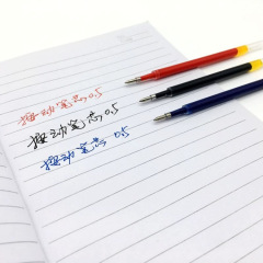 0.5黑色按動筆芯K35子彈頭紅色藍色辦公簽字筆碳素中性水筆芯