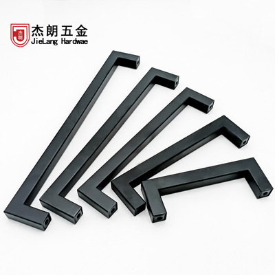 廠家直銷廚櫃長拉手抽屜美式黑色拉手家具五金不鏽鋼衣櫥櫃門把手