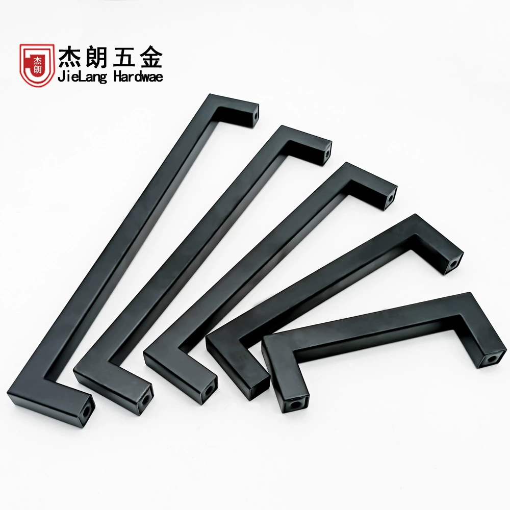 Фабрика прямой кухонный шкаф длинная ручка ящик Американский черная ручка мебельной фурнитуры из нержавеющей стали дверная ручка шкафа