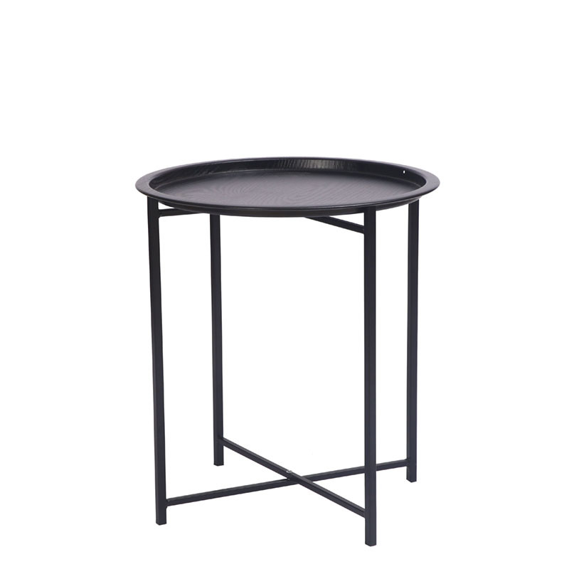 Mesa redonda de metal nórdico moderno minimalista cafetería tienda de postres restaurante mesa de comedor Bar de ocio charlando Mesa Redonda pequeña plegable