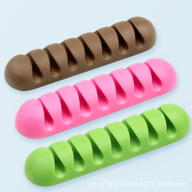 USB固线器固线夹电线夹数据线扣线卡绕线器集线器理线器防缠绕