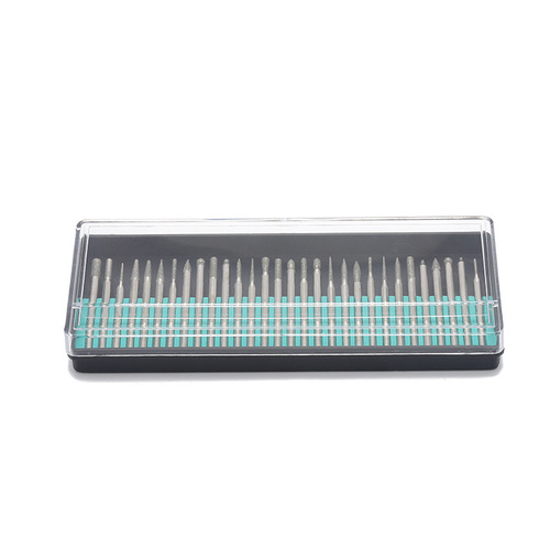 Supply of 30pc emery grinding needles in plastic boxes for jade polishing, engraving and lettering, 30-piece set