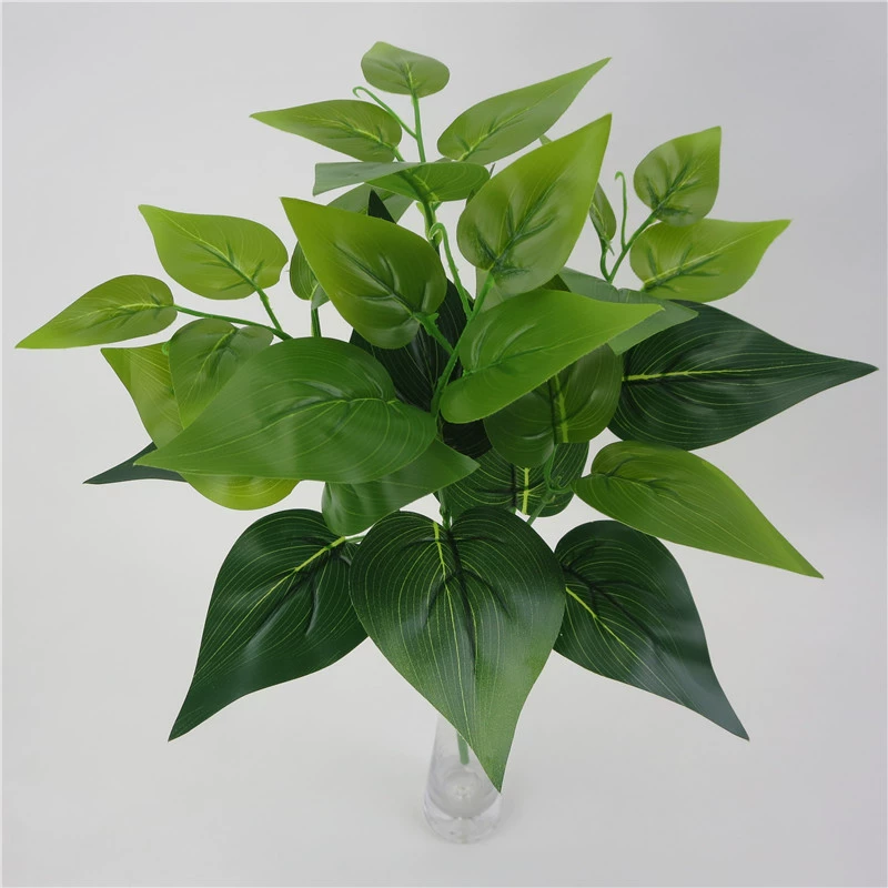 Поставка точек Simulation Green Simulation Plants 7 Founds Chicken Heart Green Plant Plants Plant Simulation Fake Fake Flower Decoration