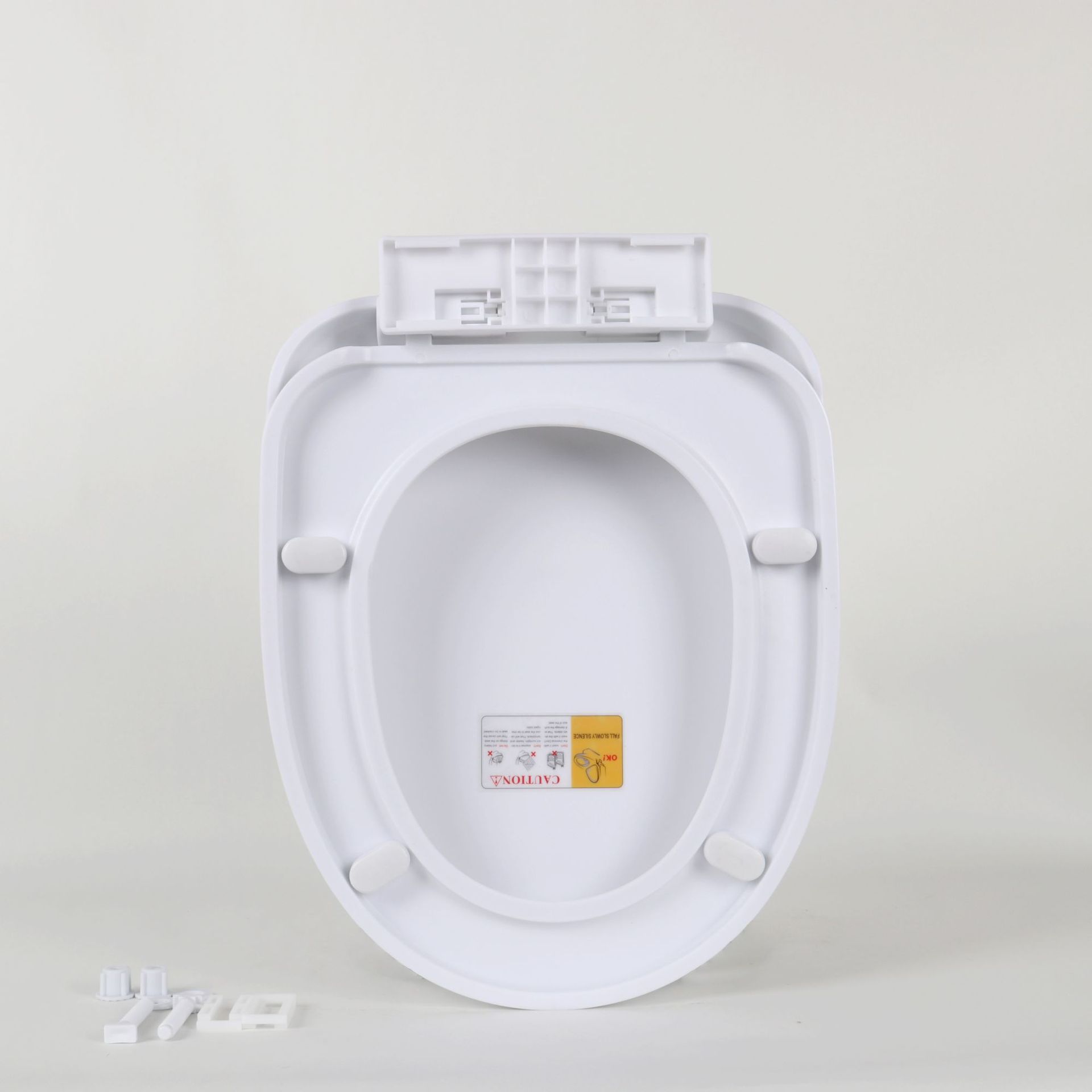 Jiujie thickened slow-lowering toilet seat cover, thickened silent slow-lowering toilet seat cover, U-shaped toilet seat cover, factory direct sales undefined