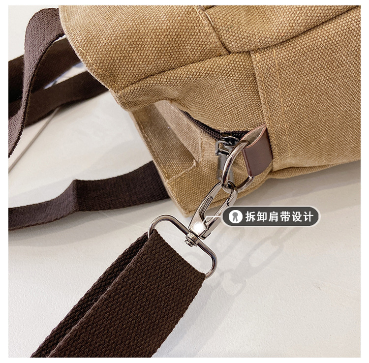 All-match Canvas  New   Casual Messenger Bag display picture 24