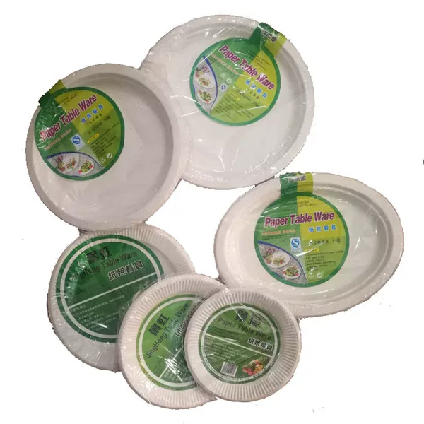 Paper Plate 6-inch 7-inch 8-inch 9-inch Cake Plate Handmade DIY Painting Color Dinner Plate Paper Bowl Paper Plate