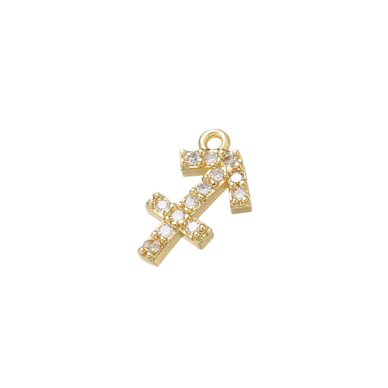 Constellation Pattern 1 Piece Hole Under 1mm Copper Zircon Constellation Pendant