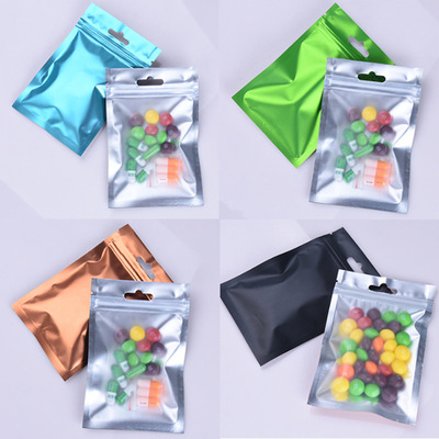 black white blue green orange colour Yin-Yang aluminum foil Bone Bag translucent Self sealing bag Colored foil bags