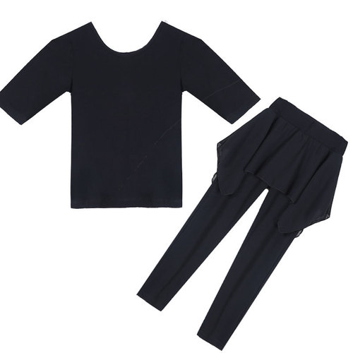 Children's dance clothing, female Chinese dance culottes, split training clothing, children's Latin dance performance clothing, body aerobics clothing