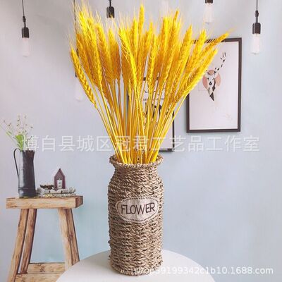 Manufactor Direct selling manual Willow Straw Iron art vase rural decorate gardening vase flower arrangement Floral organ