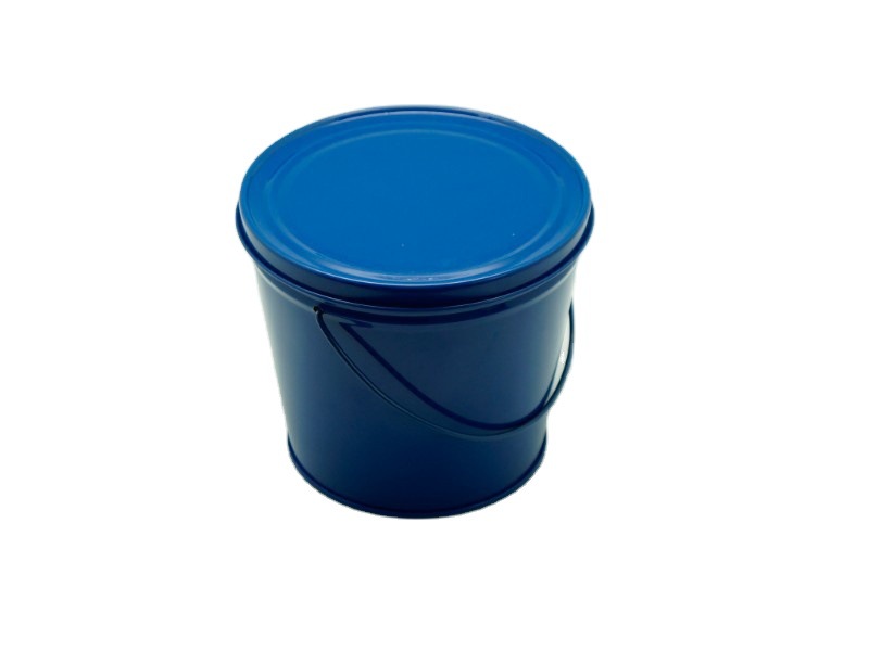 厂家定制带盖子带手挽马口铁圆形桶罐  马口铁精美印刷包装桶罐