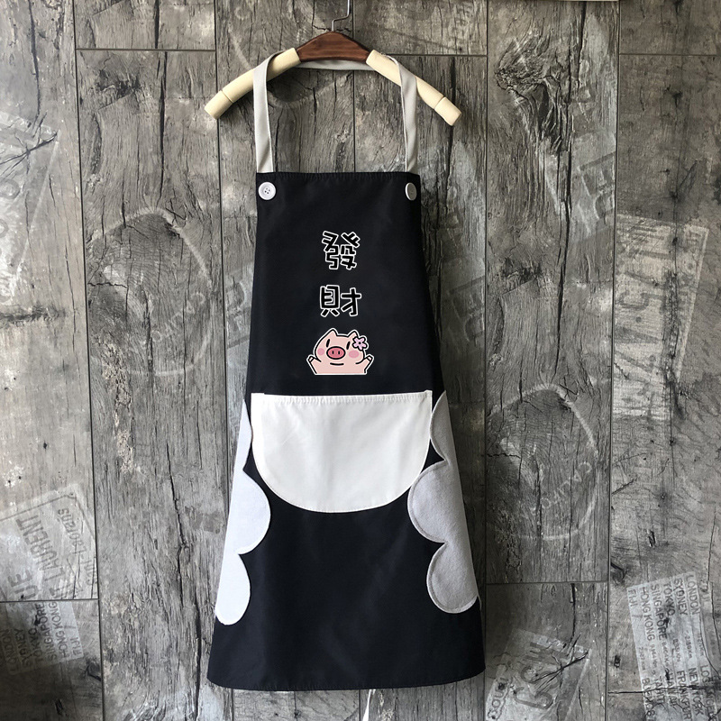 Cocina delantal hogar impermeable y a prueba de aceite falda moda mujer estilo coreano lindo japonés adulto ropa de trabajo hombres imprimible