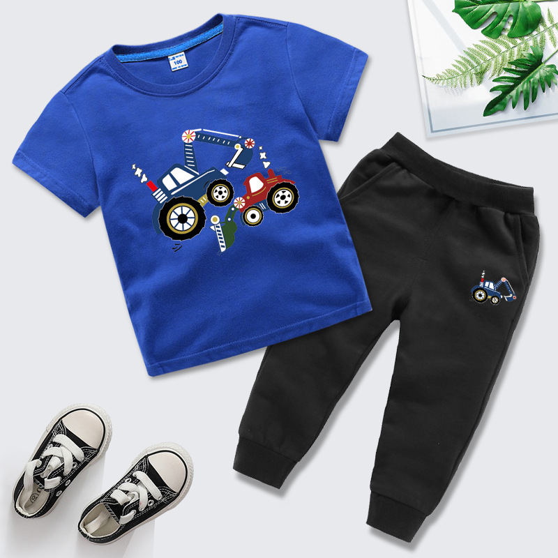 双挖短彩蓝+长黑裤