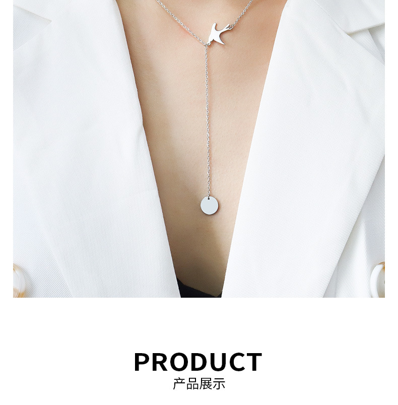 304 Stainless Steel Chain Material PVD Coated Real Gold Plated Animal Titanium Steel Waterproof Non Tarnish Pendant Necklace