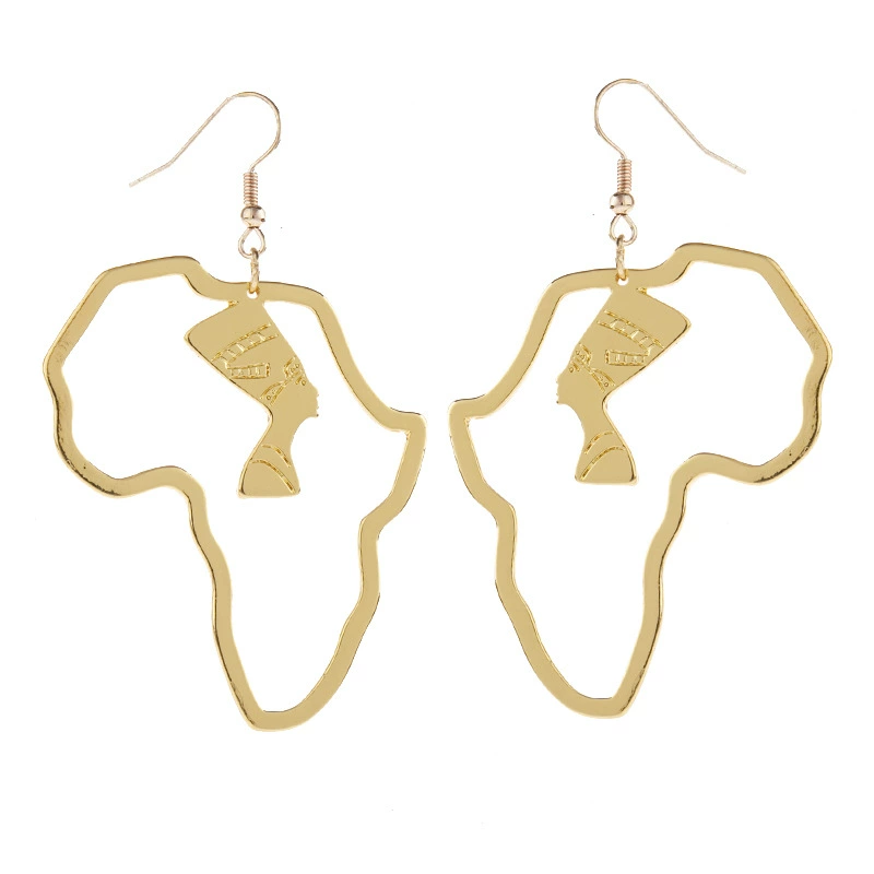 Golden design ethnic earrings, Amazon