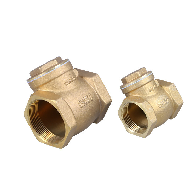 批发卧式水泵止回阀 H14W-16T黄铜止回阀 加厚止逆阀内丝扣止水阀