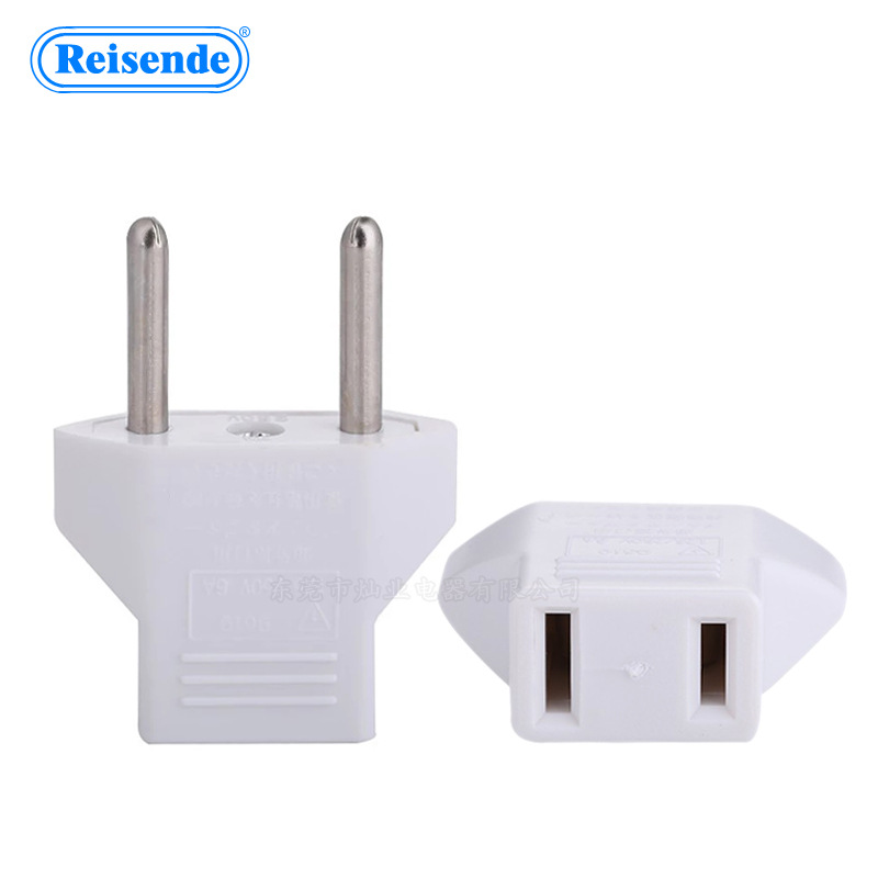 转换插头 美规转欧规 全铜 单一转换 欧式转国/美式 9619带CE认证