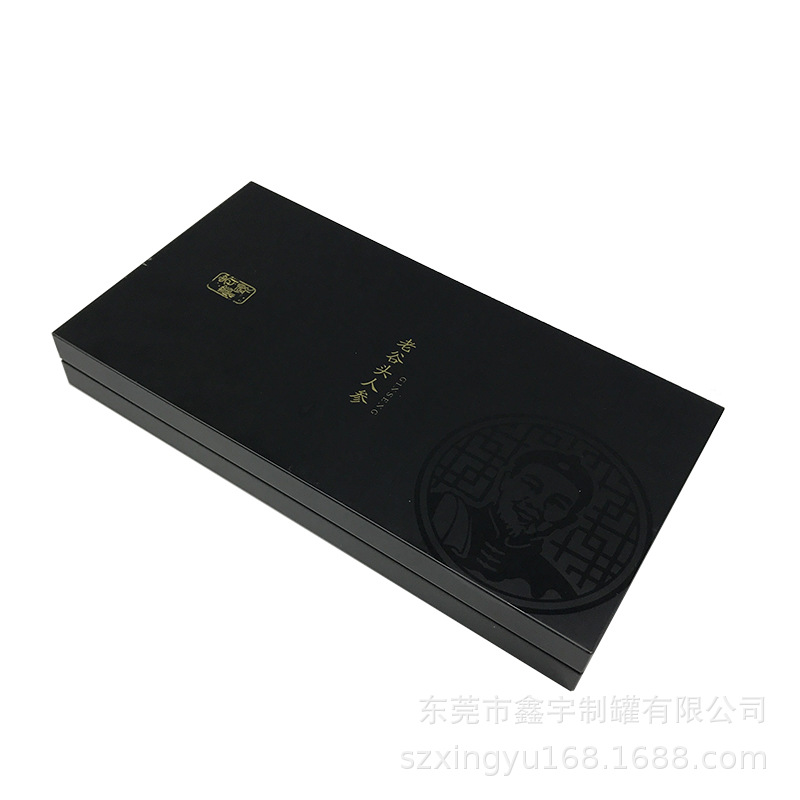 Caja de hierro rectangular de ángulo rectangular Ginseng Candy Caja de hierro de chocolate Caja de regalo de productos digitales