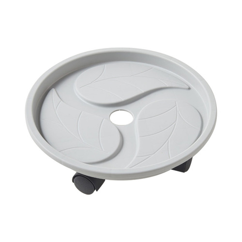 Square flowerpot tray universal wheel mobile chassis water tray plastic bottom bracket base roller wheel bracket wholesale