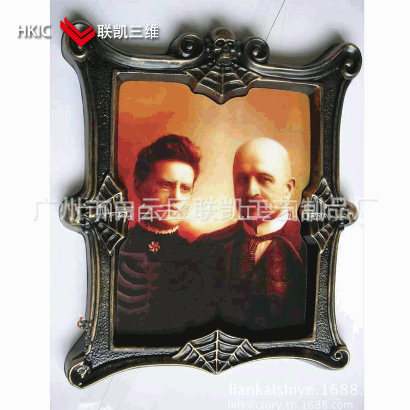 厂家定制3d墙画印刷 软胶塑料 3d立体 创意墙画万圣节惊悚 可定制