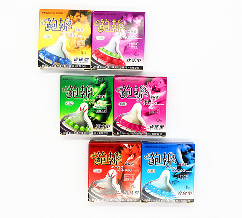 Bob shaped condom, fun and passionate condom, spiked wolf tooth crystal condom, G-spot stimulation adult product