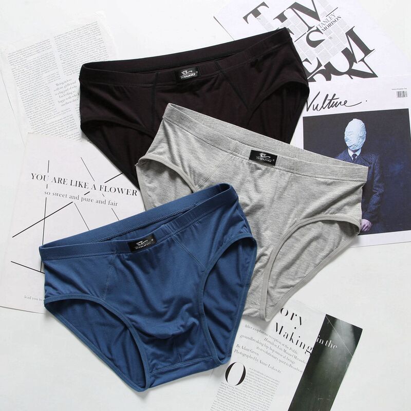 Modal Men's Briefs Summer Sports Sexy Underwear Bamboo Fiber Mid-Waist Breathable Extra Large Size Fat Pants Modal Men's Briefs Summer Sports Sexy Underwear Bamboo Fiber Mid-Waist Breathable Extra Large Size Fat Pants