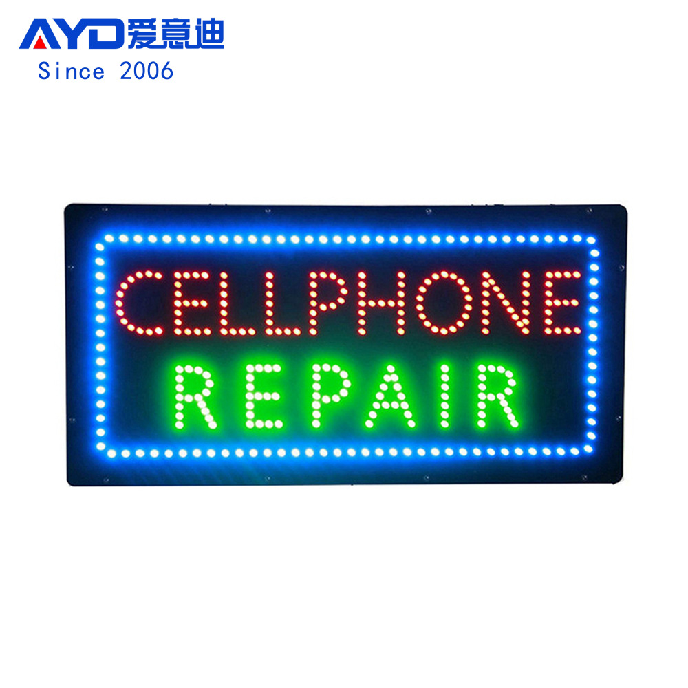 货源厂家LED广告牌招牌手机维修标识 LED Cell Phone Repair Sign